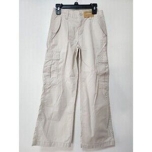Thereabouts Mid Rise Wide Leg Girls Size 8 Pants Cargo Style Beige